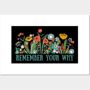 Remember Your Why Posters and Art